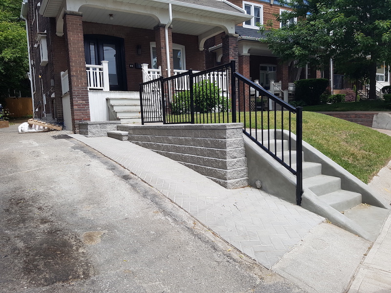 New stairs and walkway
